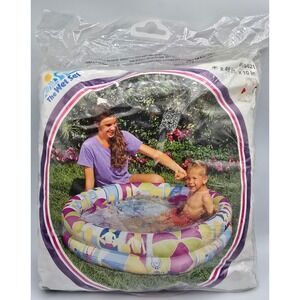 Vintage NIP 90s Intex The Wet Set 48 Inch Round 2 Ring Kiddie Riviera Pool‎ 1997